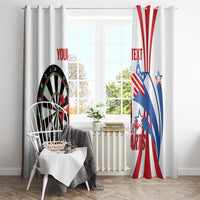 Custom United States Darts Window Curtain USA Go Champions