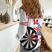 Custom United States Darts Women Casual Shirt USA Go Champions