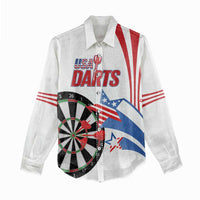 Custom United States Darts Women Casual Shirt USA Go Champions