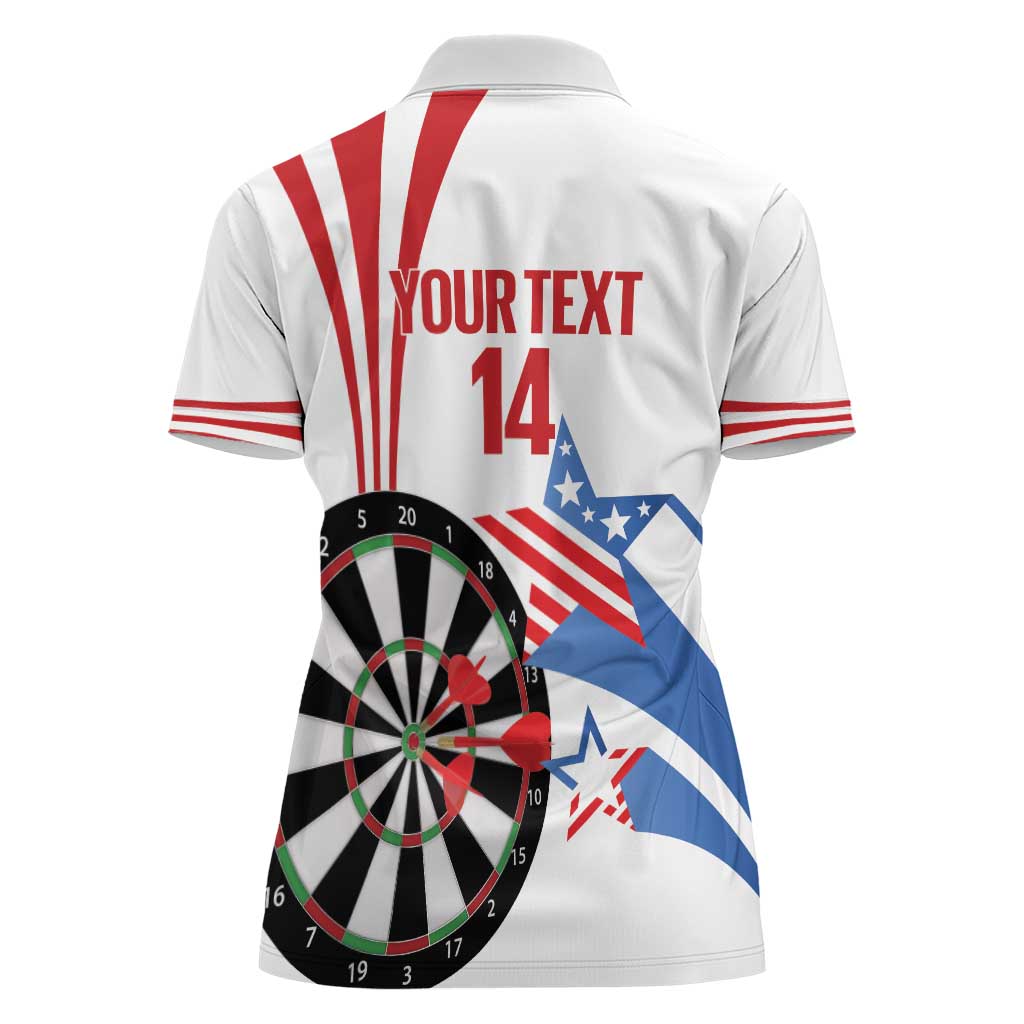 Custom United States Darts Women Polo Shirt USA Go Champions