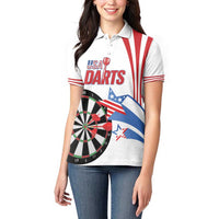 Custom United States Darts Women Polo Shirt USA Go Champions