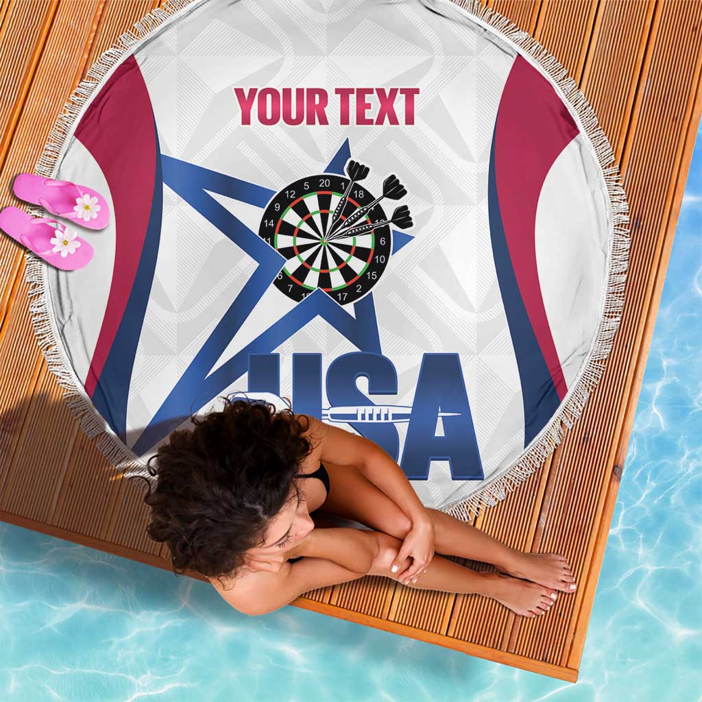 Custom United States Darts Beach Blanket Come On USA Curve Style