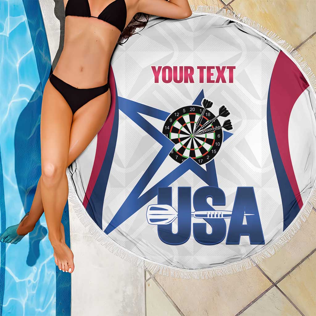 Custom United States Darts Beach Blanket Come On USA Curve Style