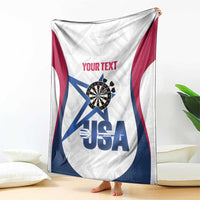 Custom United States Darts Blanket Come On USA Curve Style