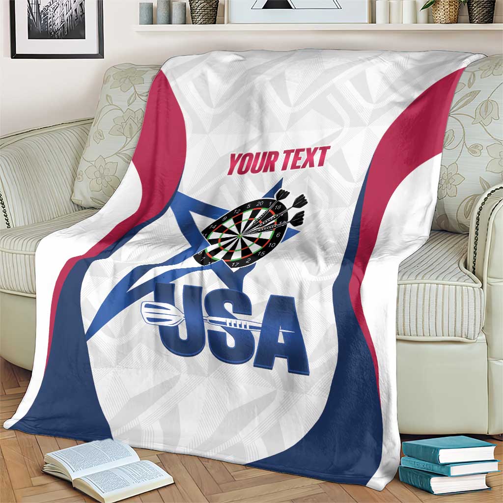 Custom United States Darts Blanket Come On USA Curve Style