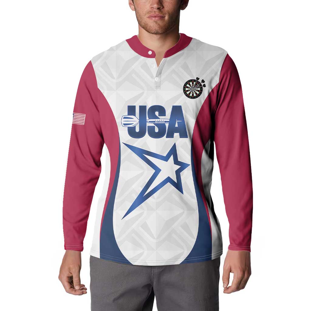 Custom United States Darts Button Sweatshirt Come On USA Curve Style