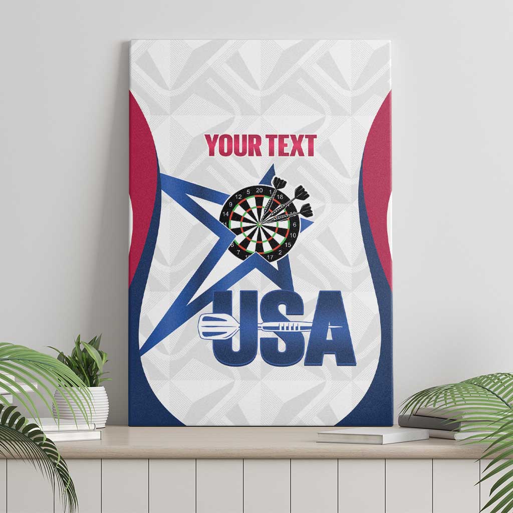 Custom United States Darts Canvas Wall Art Come On USA Curve Style