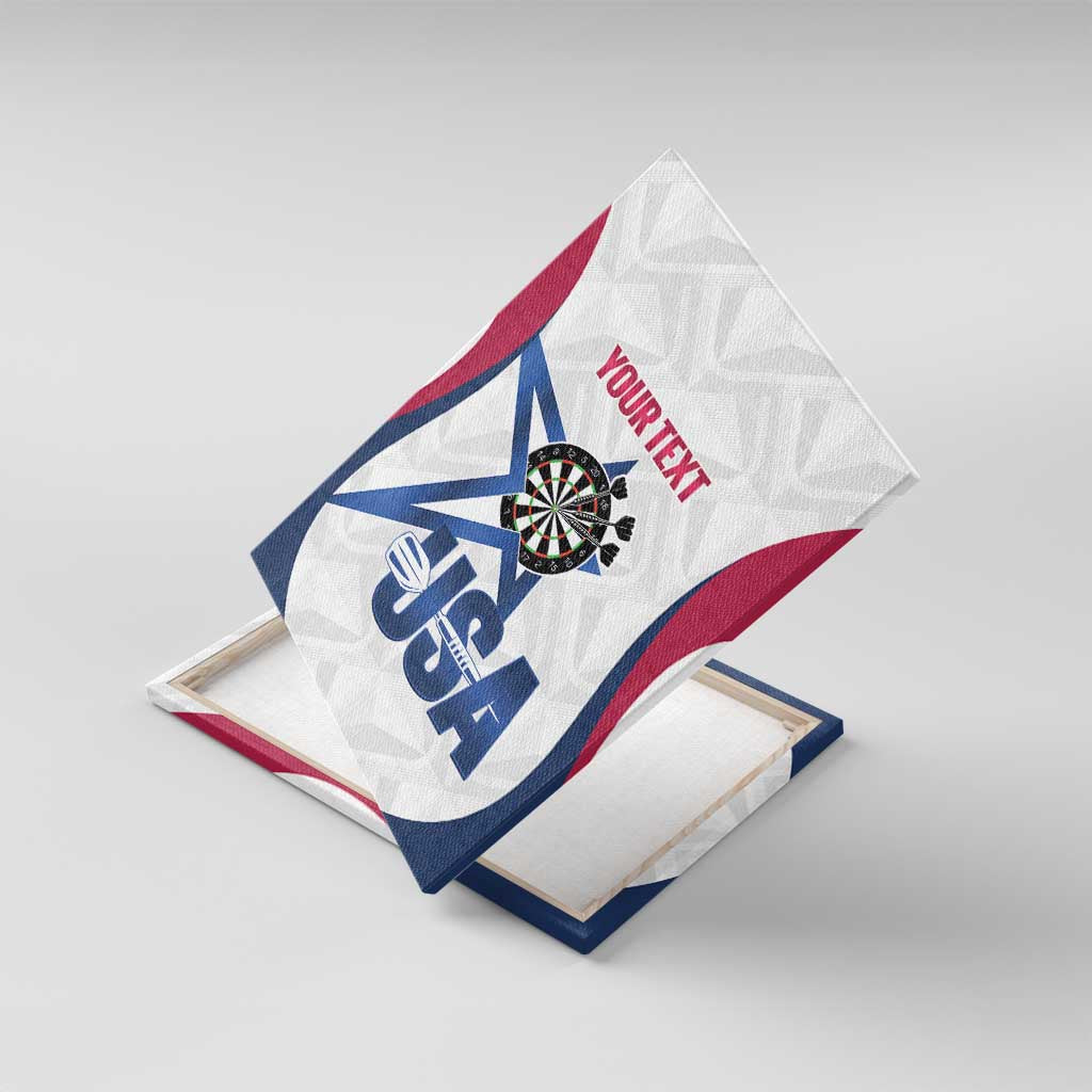 Custom United States Darts Canvas Wall Art Come On USA Curve Style