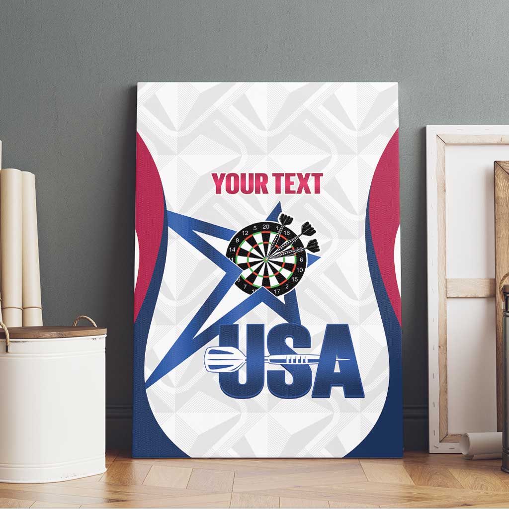 Custom United States Darts Canvas Wall Art Come On USA Curve Style