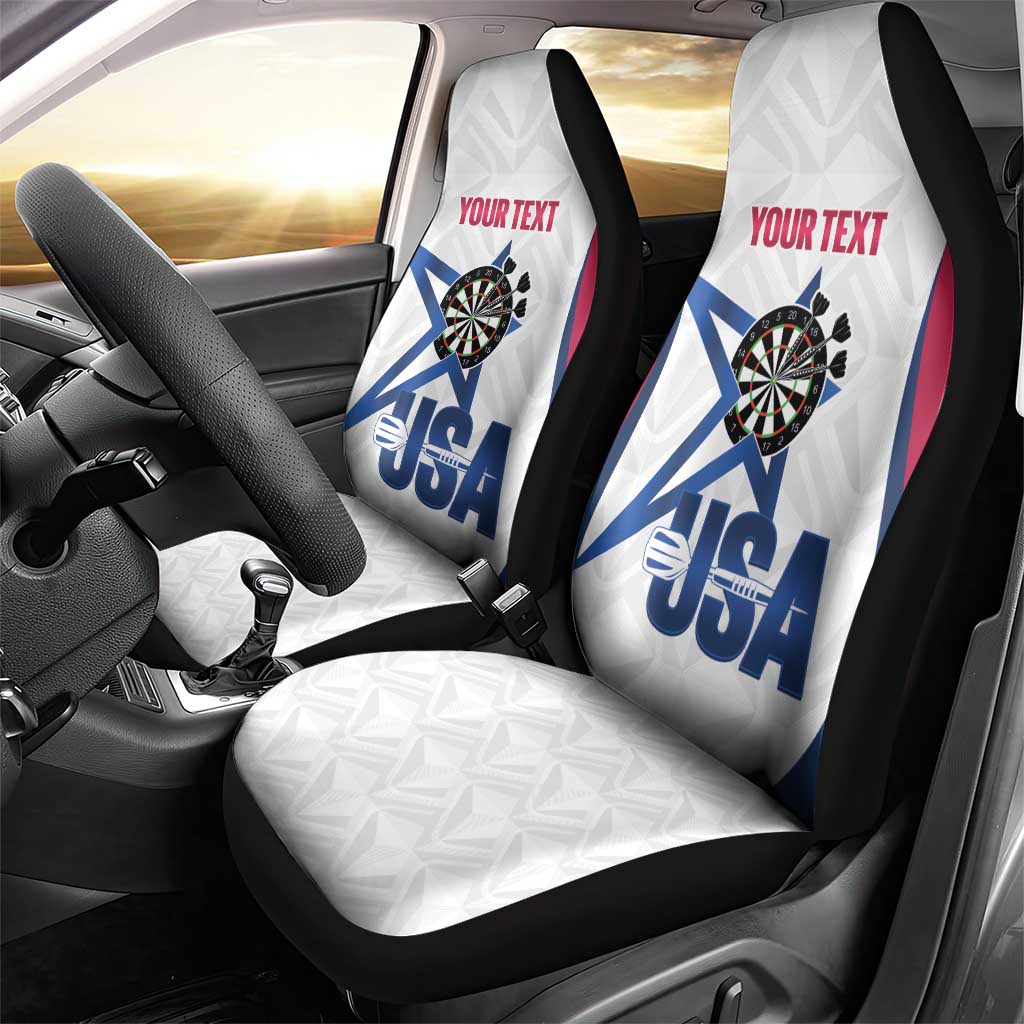 Custom United States Darts Car Seat Cover Come On USA Curve Style