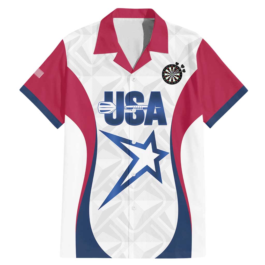 Custom United States Darts Family Matching Mermaid Dress and Hawaiian Shirt Come On USA Curve Style