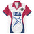 Custom United States Darts Family Matching Mermaid Dress and Hawaiian Shirt Come On USA Curve Style