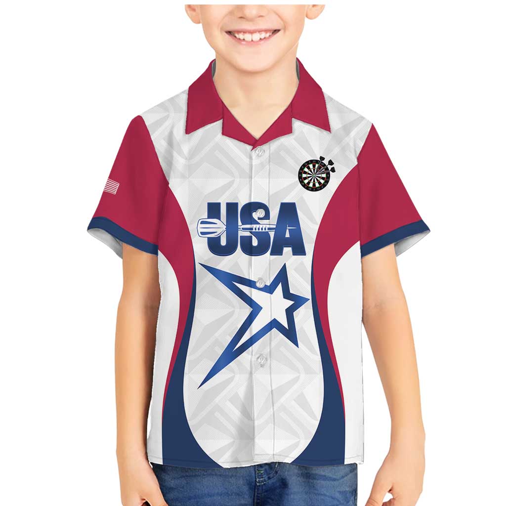 Custom United States Darts Family Matching Mermaid Dress and Hawaiian Shirt Come On USA Curve Style