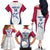 Custom United States Darts Family Matching Off The Shoulder Long Sleeve Dress and Hawaiian Shirt Come On USA Curve Style