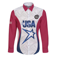 Custom United States Darts Family Matching Off The Shoulder Long Sleeve Dress and Hawaiian Shirt Come On USA Curve Style