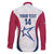 Custom United States Darts Family Matching Off The Shoulder Long Sleeve Dress and Hawaiian Shirt Come On USA Curve Style