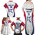 Custom United States Darts Family Matching Off Shoulder Maxi Dress and Hawaiian Shirt Come On USA Curve Style