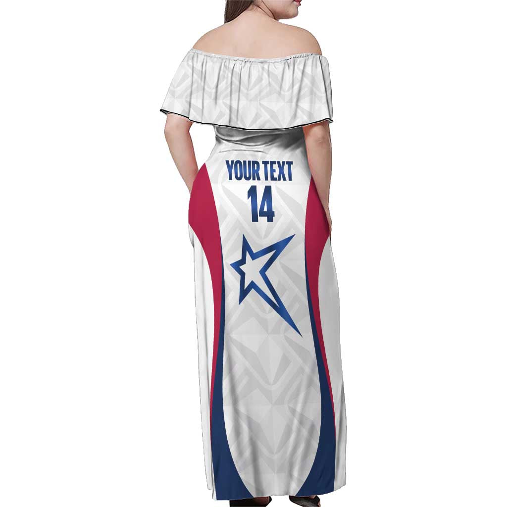 Custom United States Darts Family Matching Off Shoulder Maxi Dress and Hawaiian Shirt Come On USA Curve Style