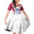 Custom United States Darts Family Matching Off Shoulder Short Dress and Hawaiian Shirt Come On USA Curve Style