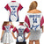 Custom United States Darts Family Matching Off Shoulder Short Dress and Hawaiian Shirt Come On USA Curve Style