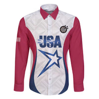 Custom United States Darts Family Matching Short Sleeve Bodycon Dress and Hawaiian Shirt Come On USA Curve Style