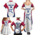 Custom United States Darts Family Matching Summer Maxi Dress and Hawaiian Shirt Come On USA Curve Style