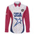 Custom United States Darts Family Matching Summer Maxi Dress and Hawaiian Shirt Come On USA Curve Style