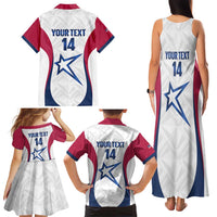 Custom United States Darts Family Matching Tank Maxi Dress and Hawaiian Shirt Come On USA Curve Style