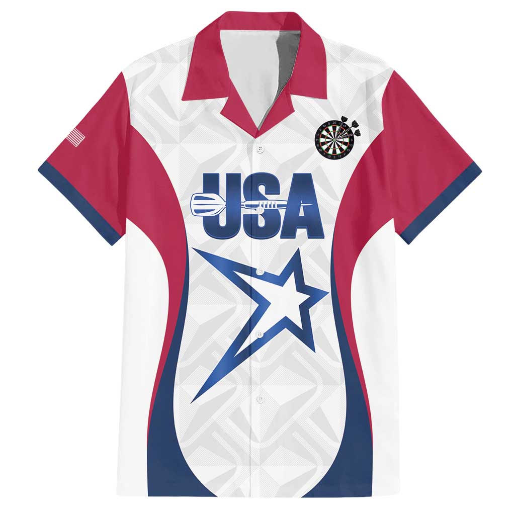 Custom United States Darts Hawaiian Shirt Come On USA Curve Style