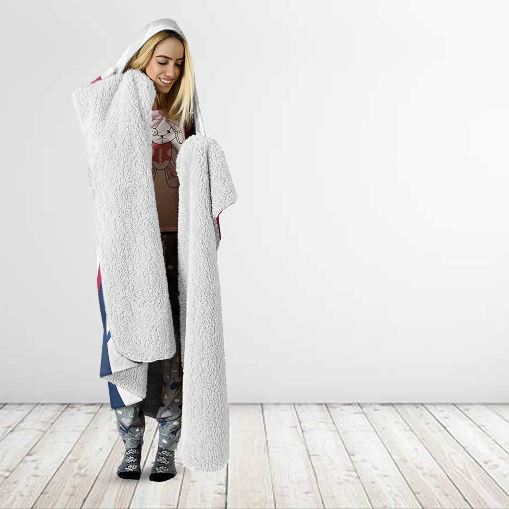 Custom United States Darts Hooded Blanket Come On USA Curve Style