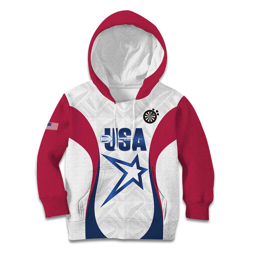 Custom United States Darts Kid Hoodie Come On USA Curve Style