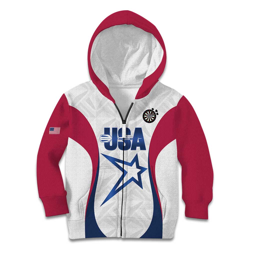 Custom United States Darts Kid Hoodie Come On USA Curve Style