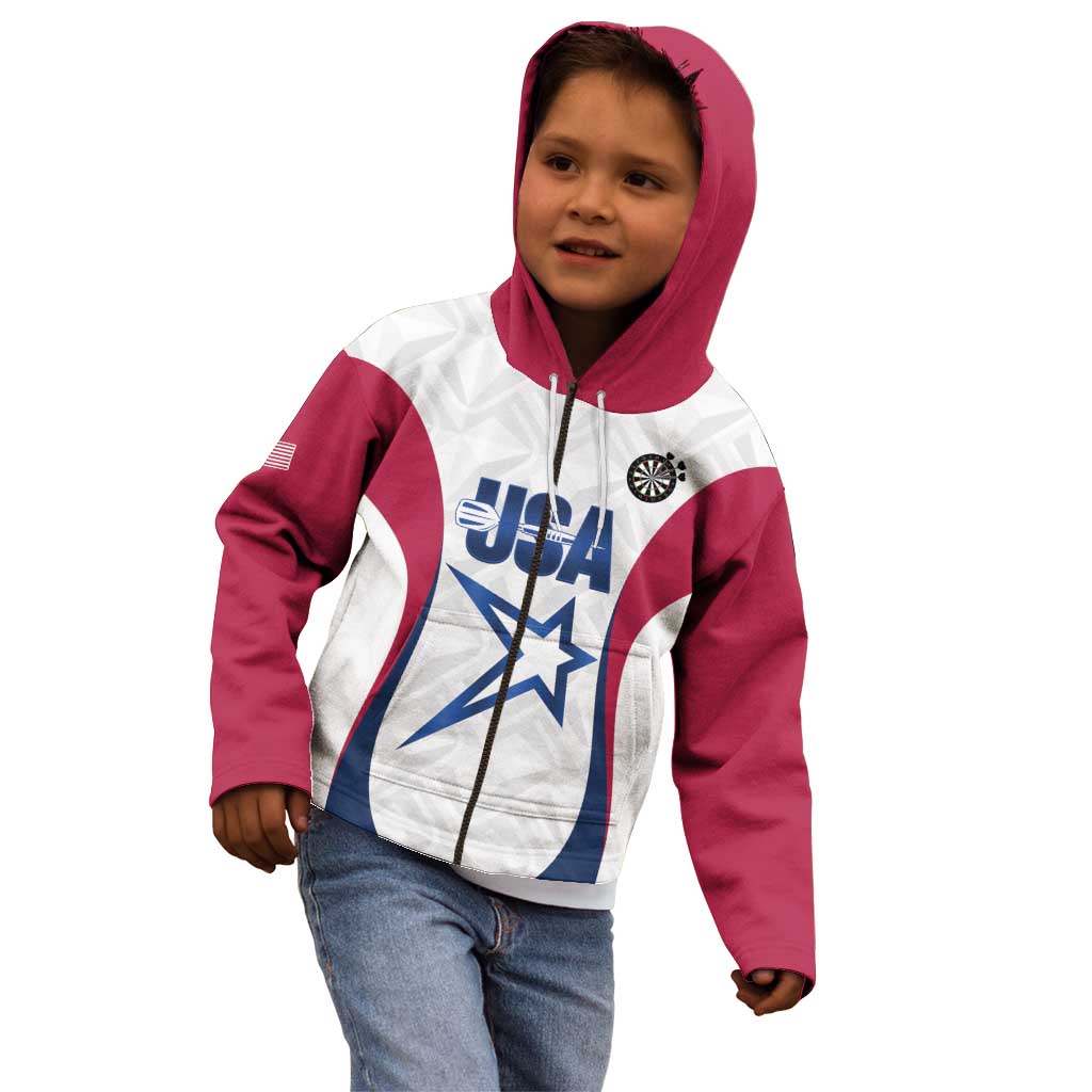 Custom United States Darts Kid Hoodie Come On USA Curve Style