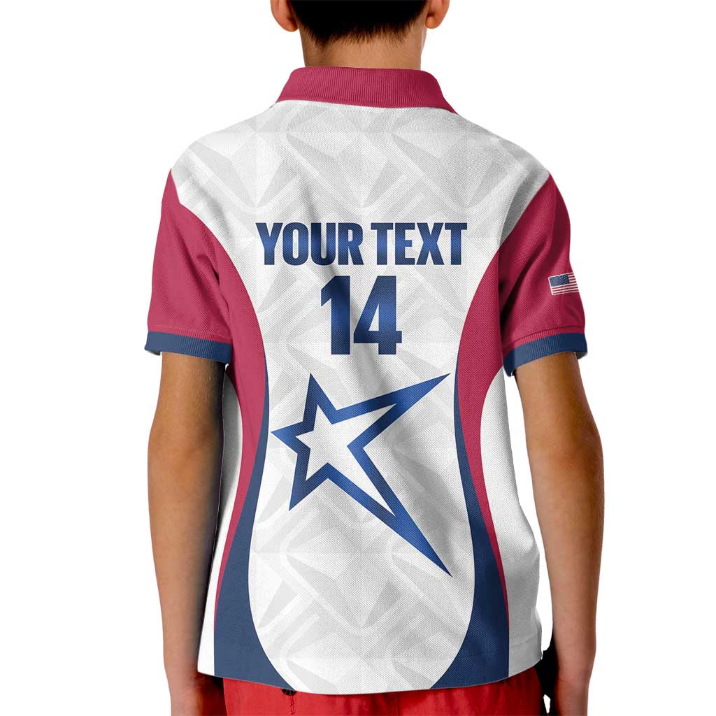 Custom United States Darts Kid Polo Shirt Come On USA Curve Style