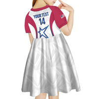 Custom United States Darts Kid Short Sleeve Dress Come On USA Curve Style