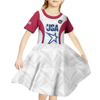 Custom United States Darts Kid Short Sleeve Dress Come On USA Curve Style