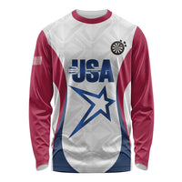 Custom United States Darts Long Sleeve Shirt Come On USA Curve Style