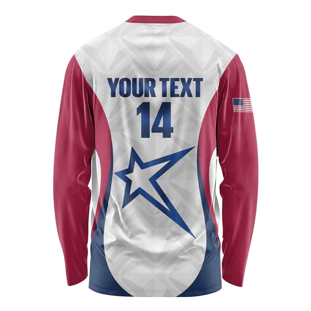 Custom United States Darts Long Sleeve Shirt Come On USA Curve Style