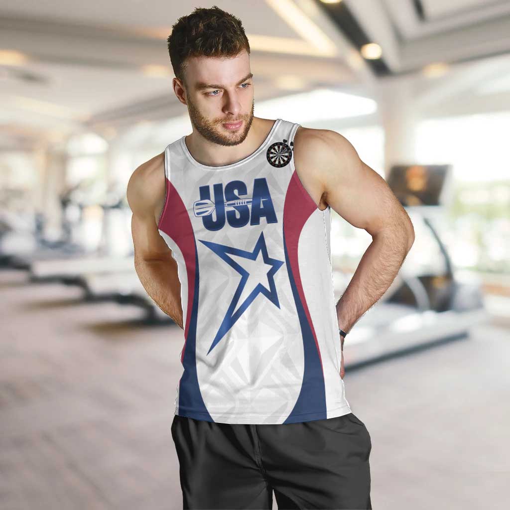 Custom United States Darts Men Tank Top Come On USA Curve Style