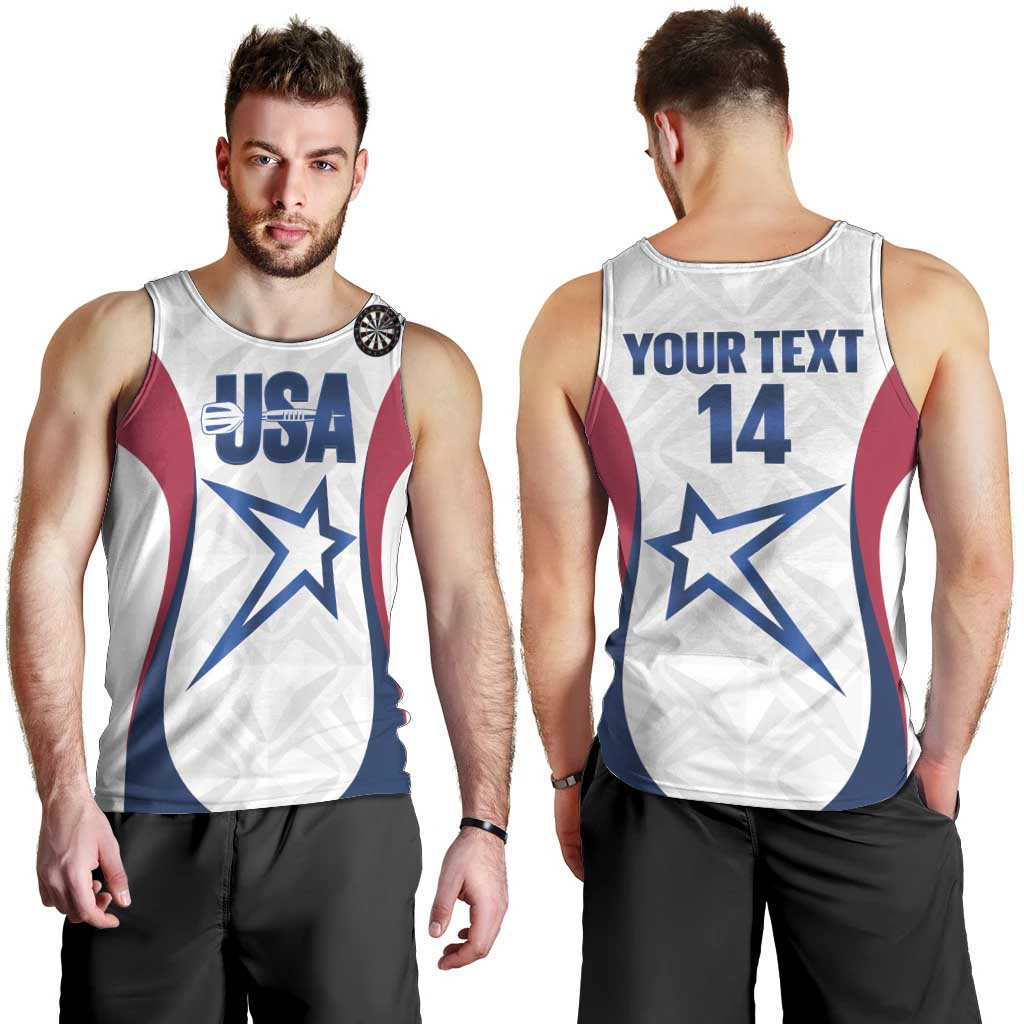 Custom United States Darts Men Tank Top Come On USA Curve Style