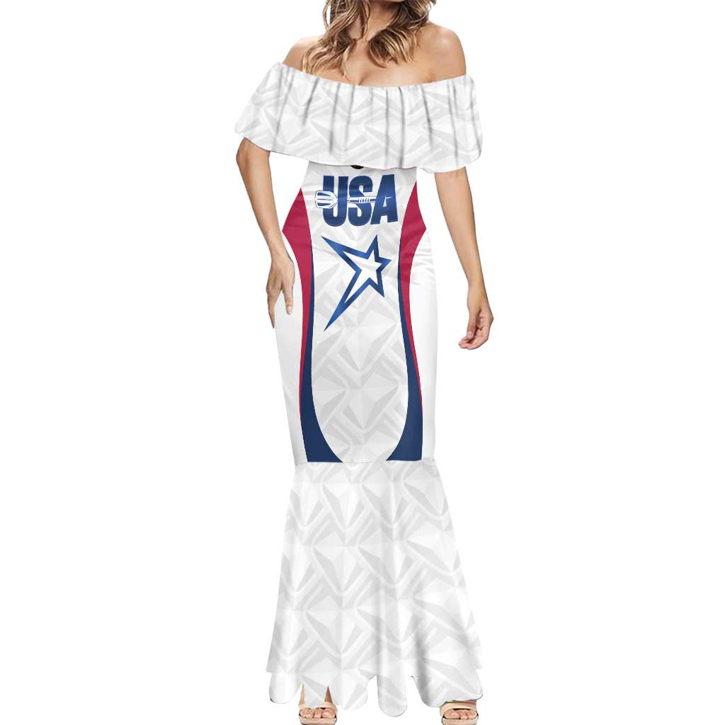 Custom United States Darts Mermaid Dress Come On USA Curve Style