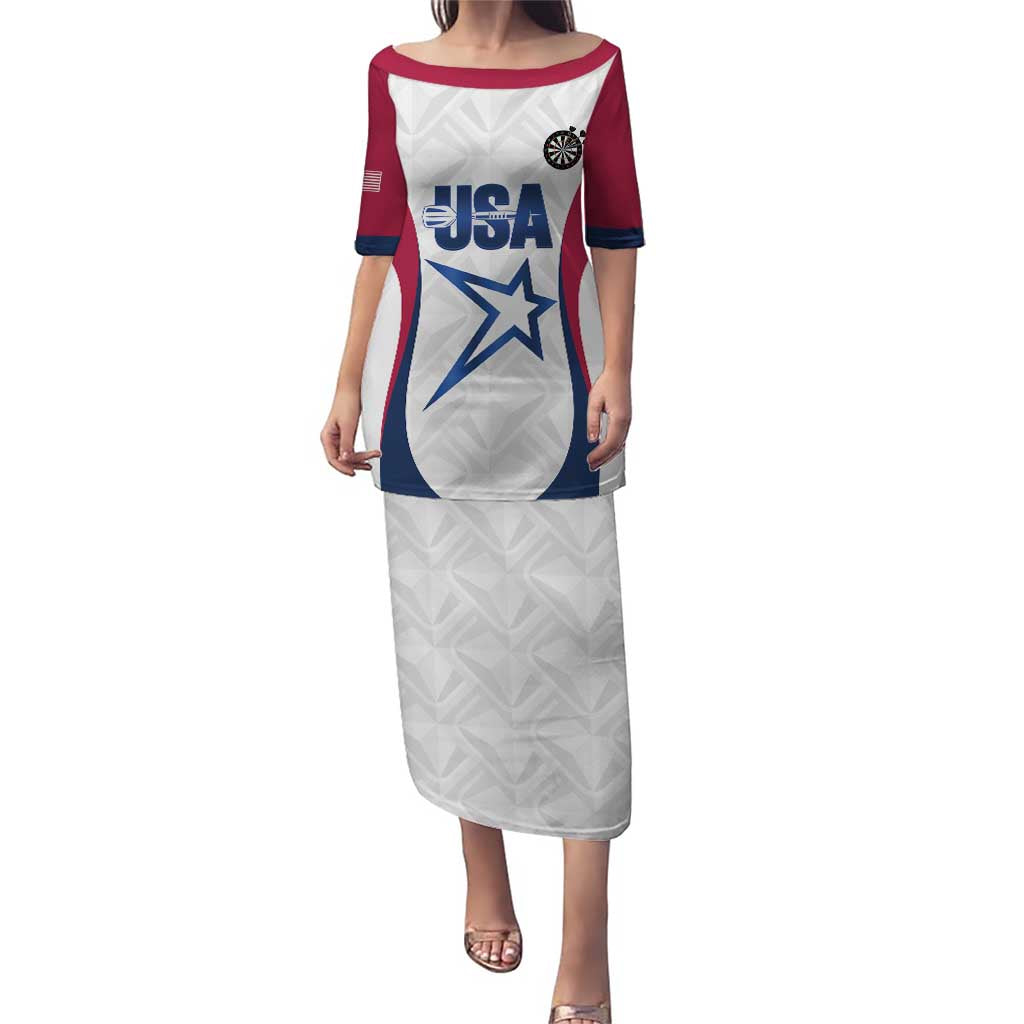 Custom United States Darts Puletasi Come On USA Curve Style