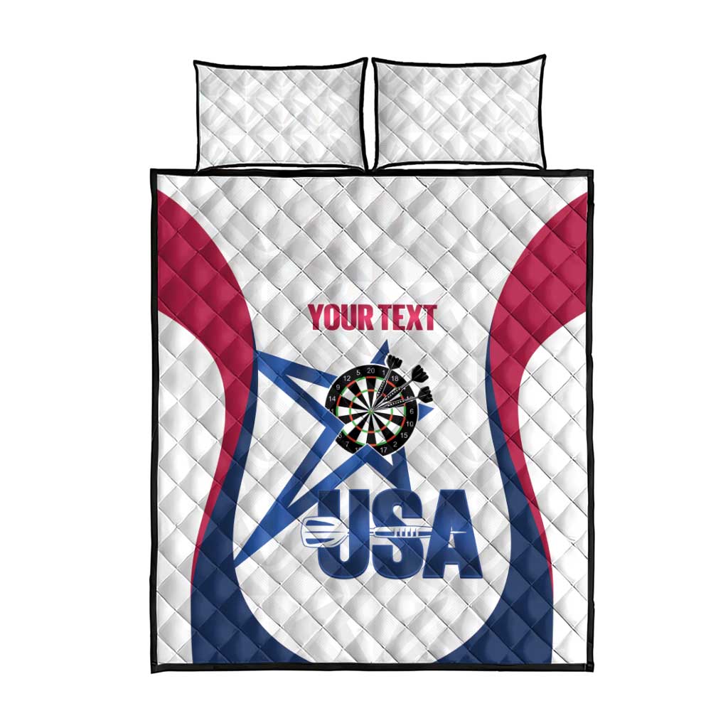 Custom United States Darts Quilt Bed Set Come On USA Curve Style