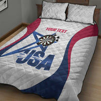 Custom United States Darts Quilt Bed Set Come On USA Curve Style