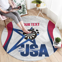 Custom United States Darts Round Carpet Come On USA Curve Style