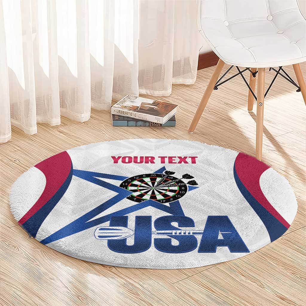Custom United States Darts Round Carpet Come On USA Curve Style