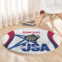Custom United States Darts Round Carpet Come On USA Curve Style