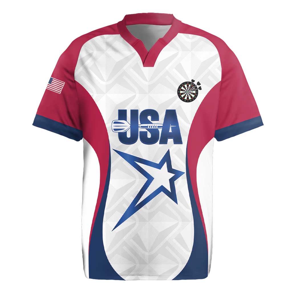 Custom United States Darts Rugby Jersey Come On USA Curve Style