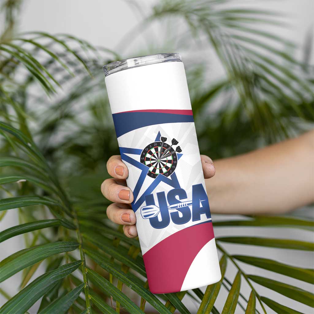 Custom United States Darts Skinny Tumbler Come On USA Curve Style