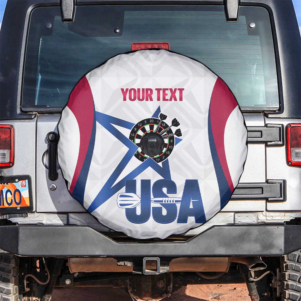 Custom United States Darts Spare Tire Cover Come On USA Curve Style
